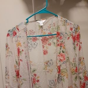 Floral Blouse/Cardigan